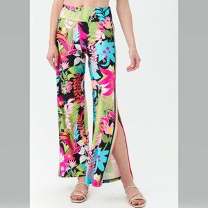 Trina Turk Women's Tiki Side Slit Swim Cover Up Pant Size XL NWT